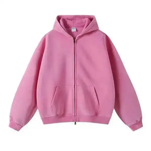 PFNW High Street Vintage Washed Distressed Hooded Zipper Sweatshirts Men's American Trendy Cardigan Oversized Outerwear 28W5687
