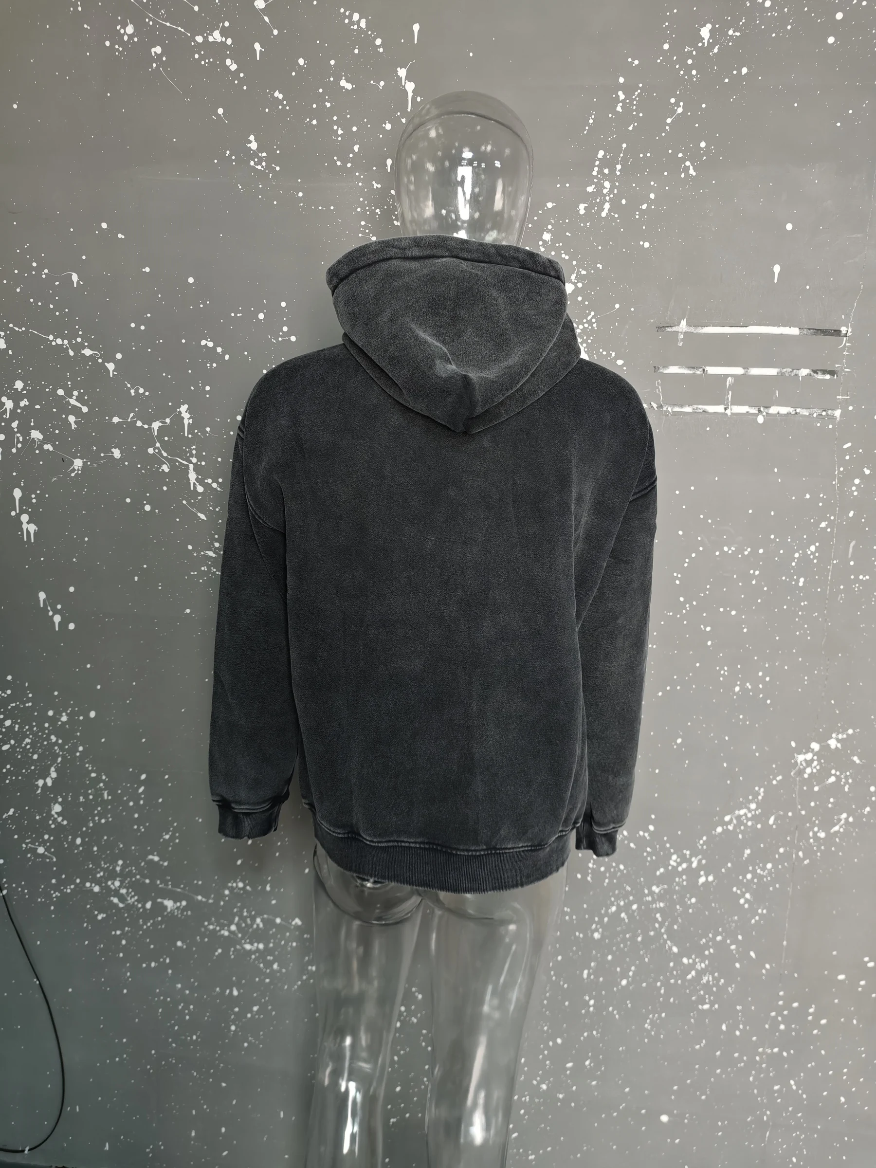 PFNW High Street Vintage Washed Distressed Hooded Zipper Sweatshirts Men's American Trendy Cardigan Oversized Outerwear 28W5687