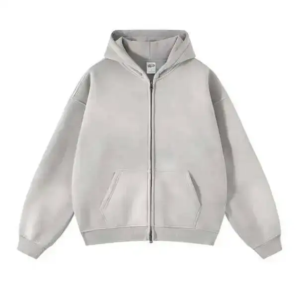 PFNW High Street Vintage Washed Distressed Hooded Zipper Sweatshirts Men's American Trendy Cardigan Oversized Outerwear 28W5687