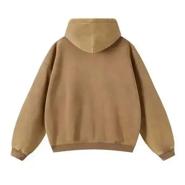 PFNW High Street Vintage Washed Distressed Hooded Zipper Sweatshirts Men's American Trendy Cardigan Oversized Outerwear 28W5687