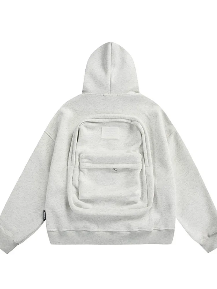 Men's American Style Backpack Hoodie,2025New Zip-Up Streetwear Coat,Spring Autumn Trendy Sweatshirt Jacket with Versatile Design