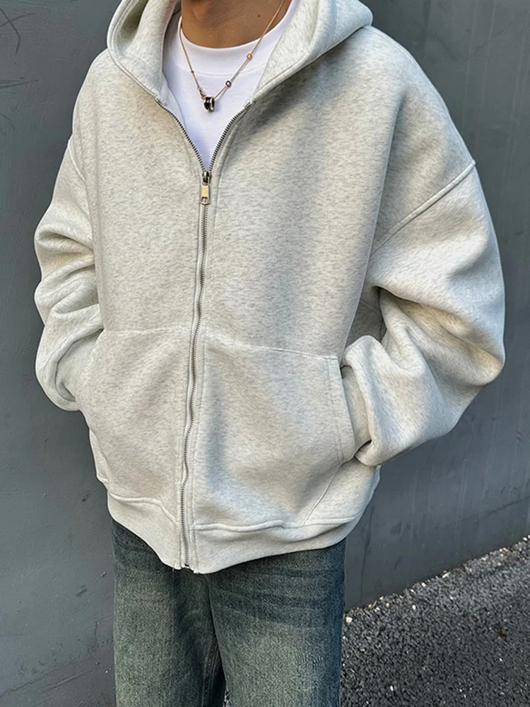 Men's American Style Backpack Hoodie,2025New Zip-Up Streetwear Coat,Spring Autumn Trendy Sweatshirt Jacket with Versatile Design