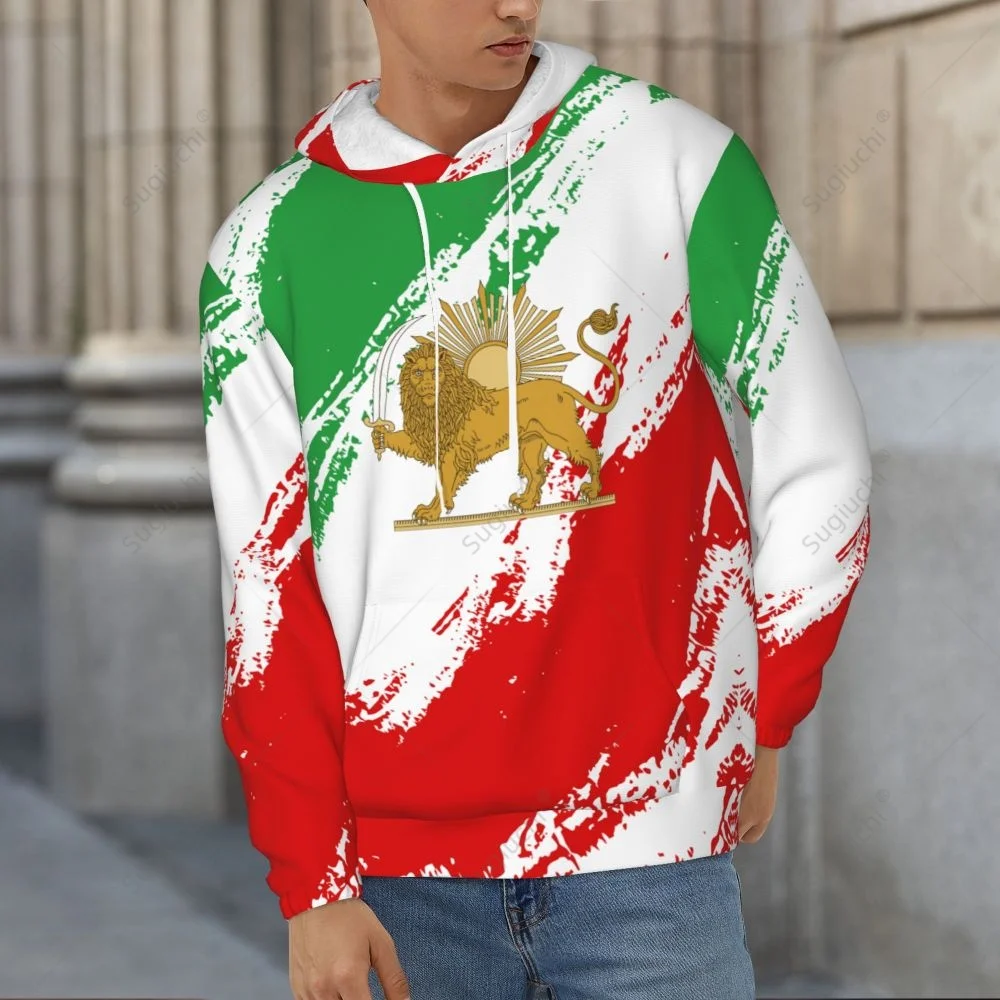 Unisex Emblem Of Iran Lion And Sun Flag Of Iran Hoodie 3D Men Women Harajuku Sweatshirt Pullover Hoodies Polyester Casual