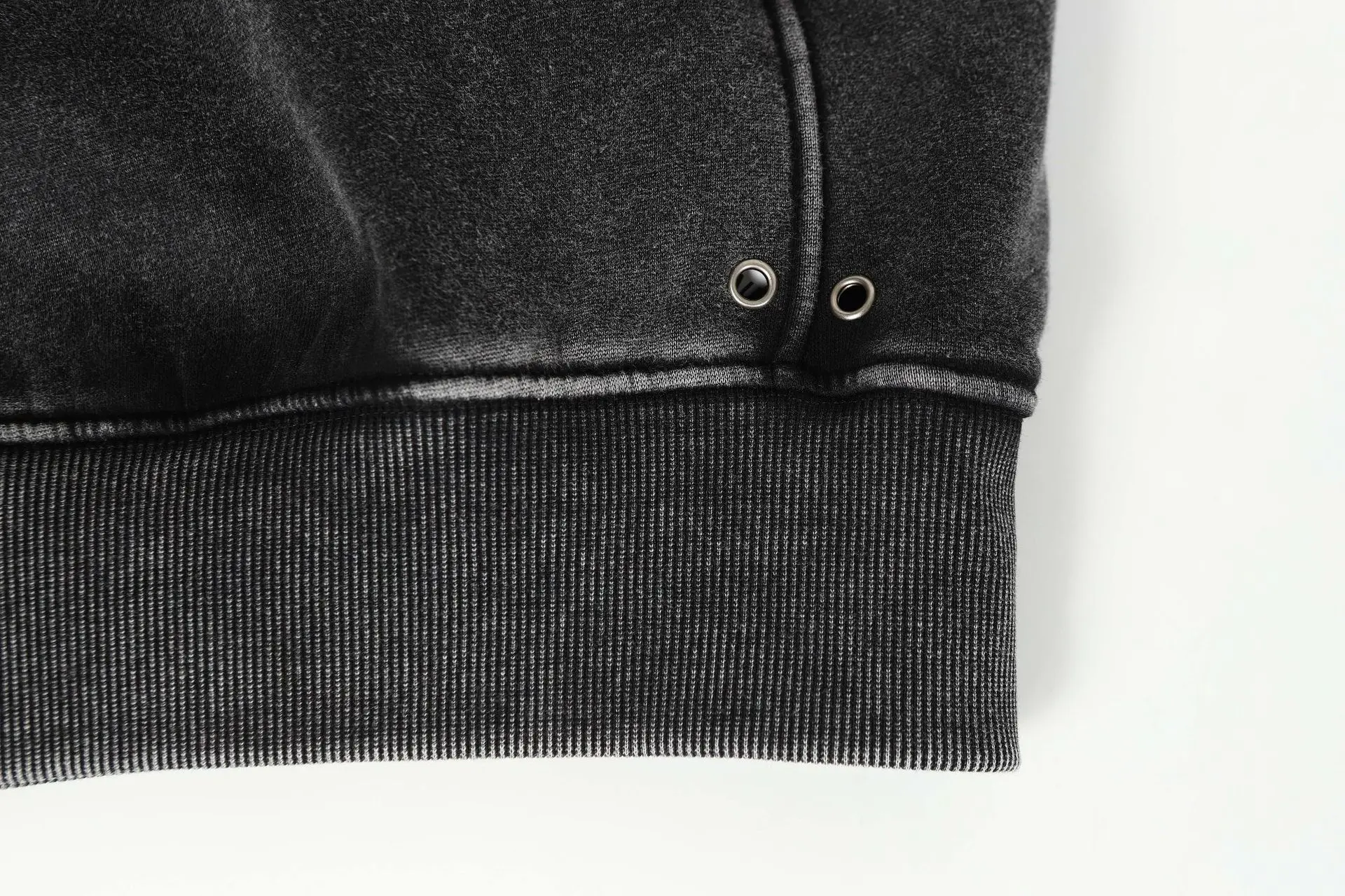 American Retro High Street Hoodie for Men Washed Patchwork DesignY2k Streetwear Autumn Winter Thick Loose Casual Hooded Pullover
