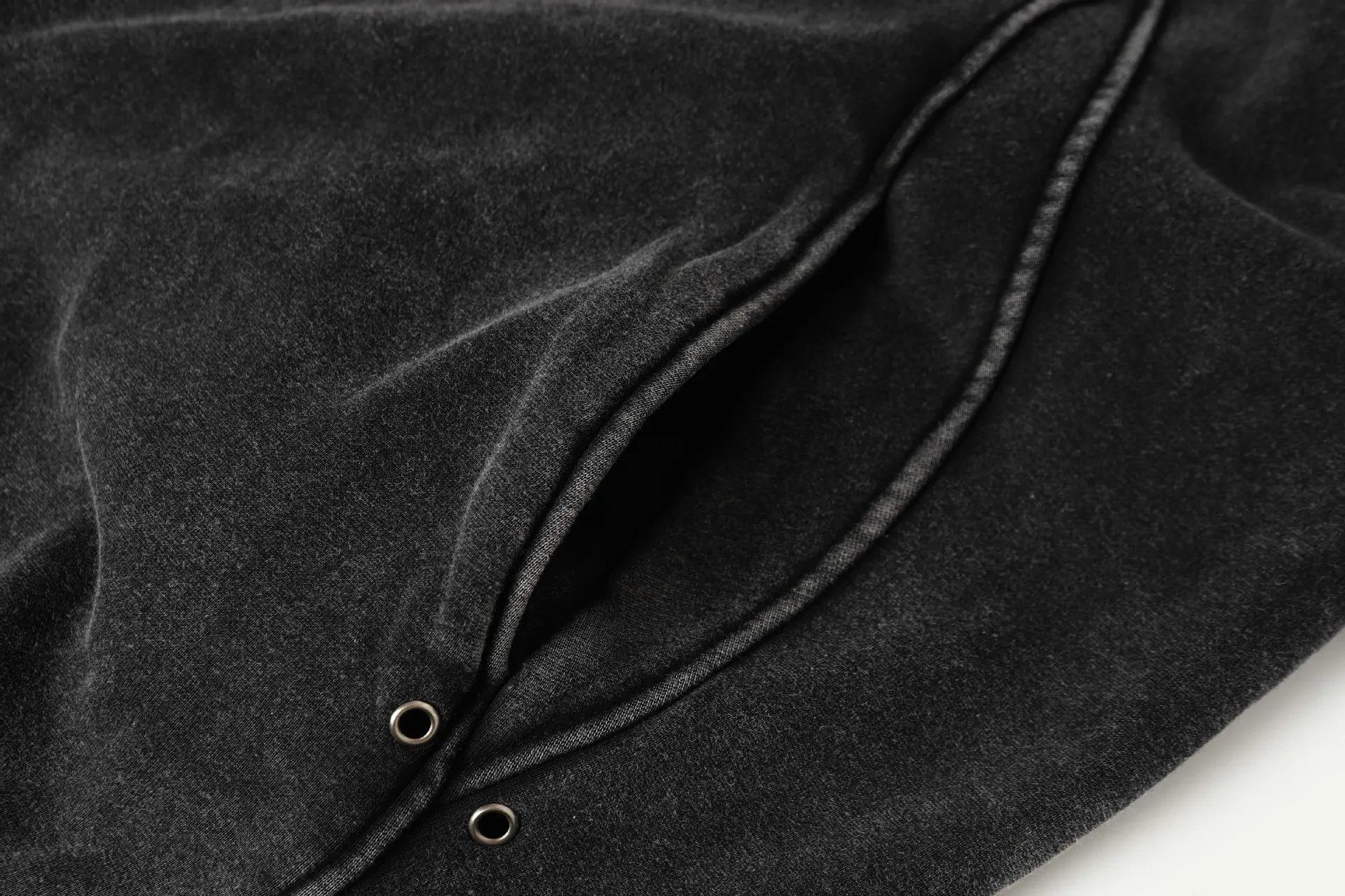 American Retro High Street Hoodie for Men Washed Patchwork DesignY2k Streetwear Autumn Winter Thick Loose Casual Hooded Pullover