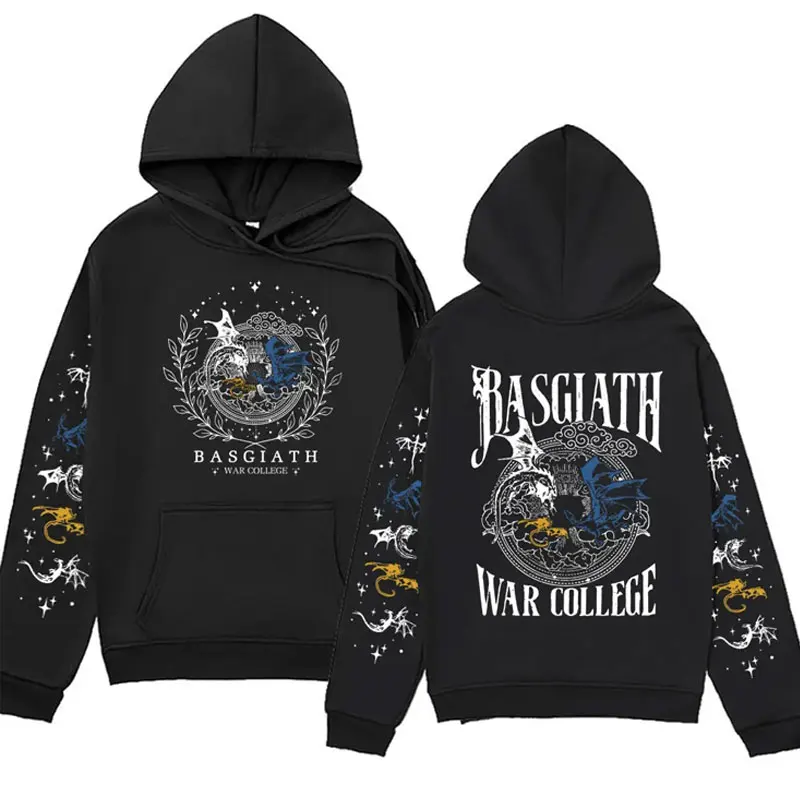 Xaden Riorson House Hoodies Iron Flame Dragon Rider Fourth Wing Emblem Sweatshirt Basgiath War Men Fashion Cool Oversized Hoodie