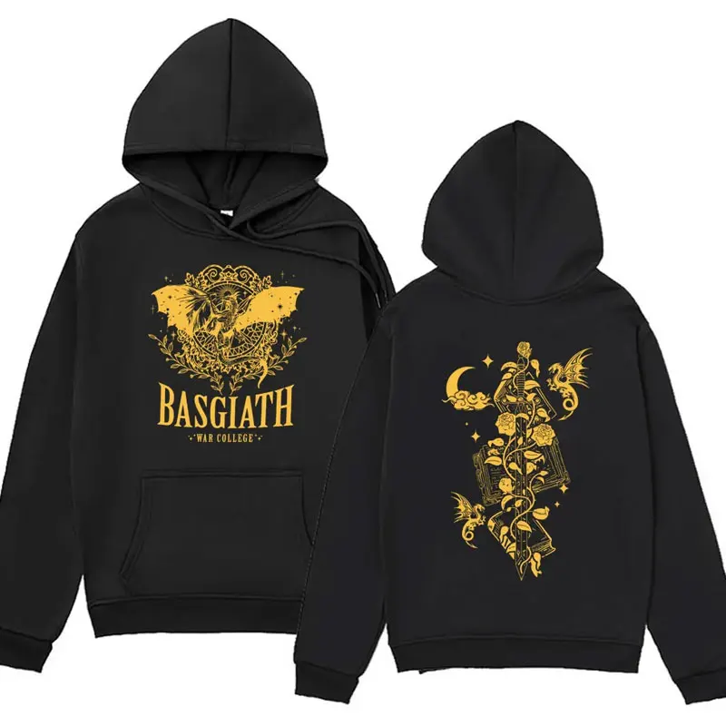 Xaden Riorson House Hoodies Iron Flame Dragon Rider Fourth Wing Emblem Sweatshirt Basgiath War Men Fashion Cool Oversized Hoodie