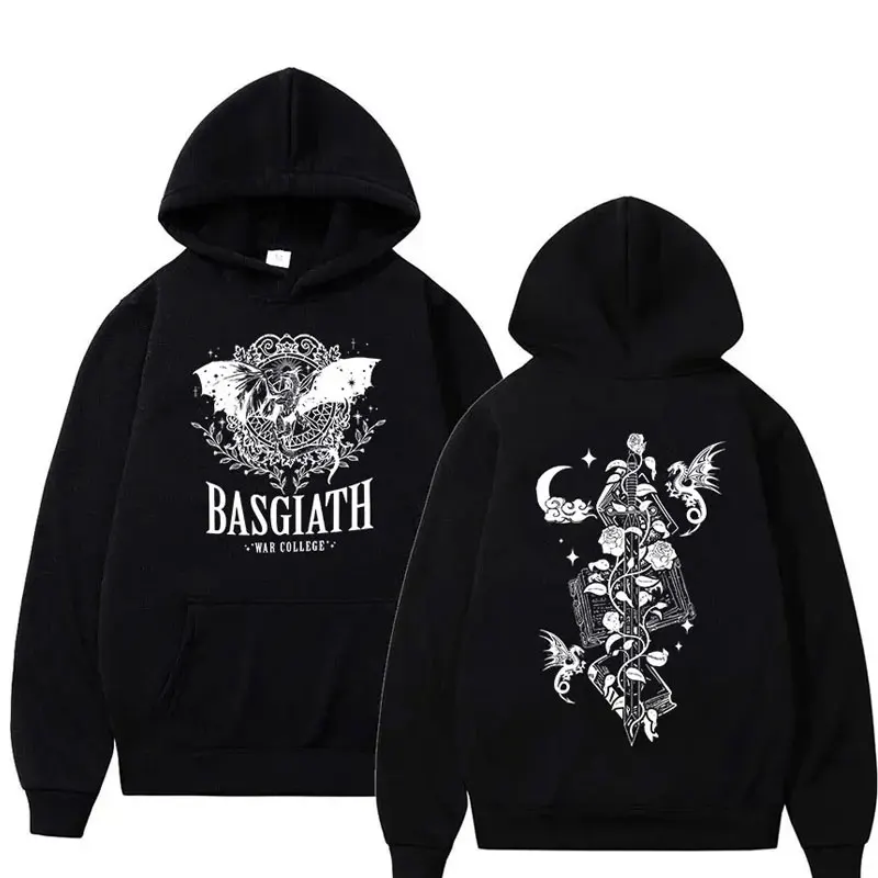 Xaden Riorson House Hoodies Iron Flame Dragon Rider Fourth Wing Emblem Sweatshirt Basgiath War Men Fashion Cool Oversized Hoodie