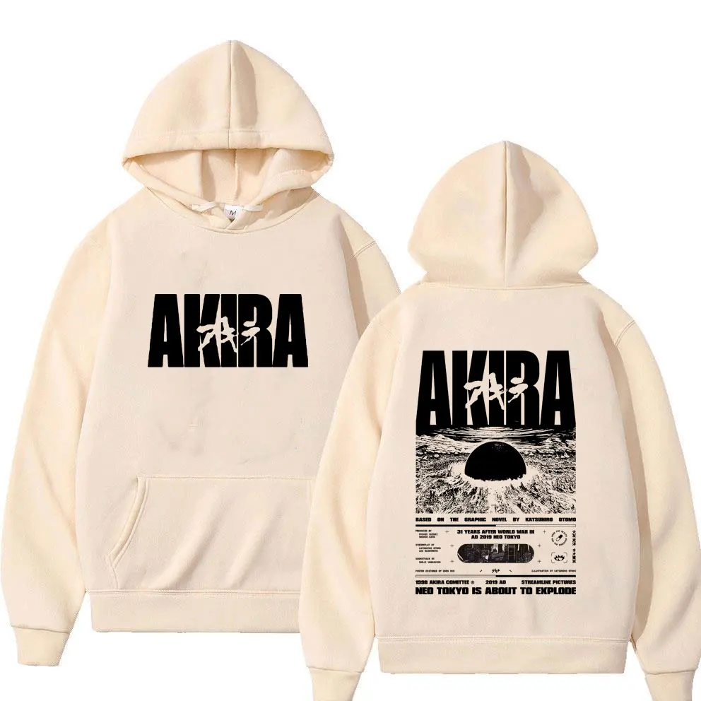 Japanese Science Fiction Cartoon Movie Anime Akira Shotaro Kaneda Hoodie Men Women Fashion Vintage Oversized Pullover Hoodies