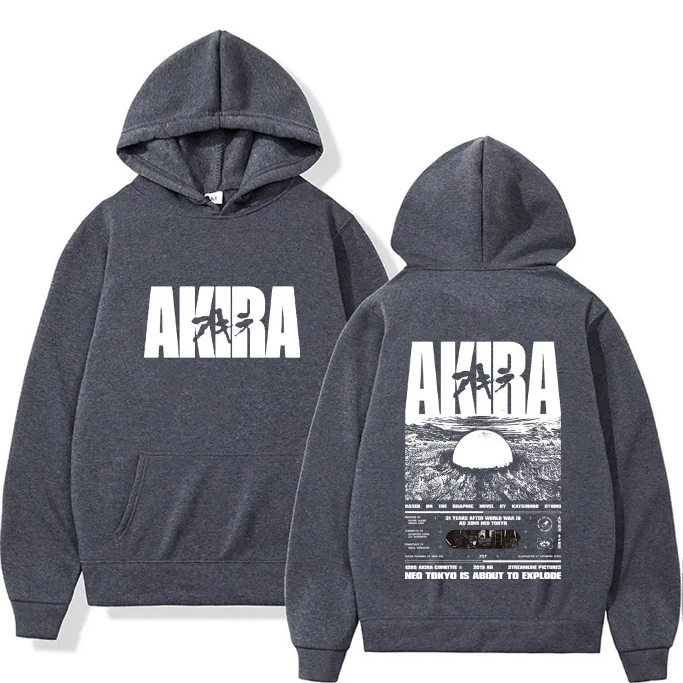 Japanese Science Fiction Cartoon Movie Anime Akira Shotaro Kaneda Hoodie Men Women Fashion Vintage Oversized Pullover Hoodies