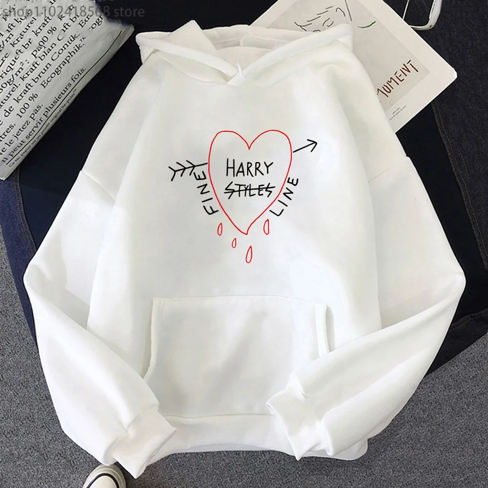 Happy Fine Line Print Hoodeis Harry Styles Treat People Kindness Fashionable Sweatshirts Women's Top Men Clothing Y2k Pullover