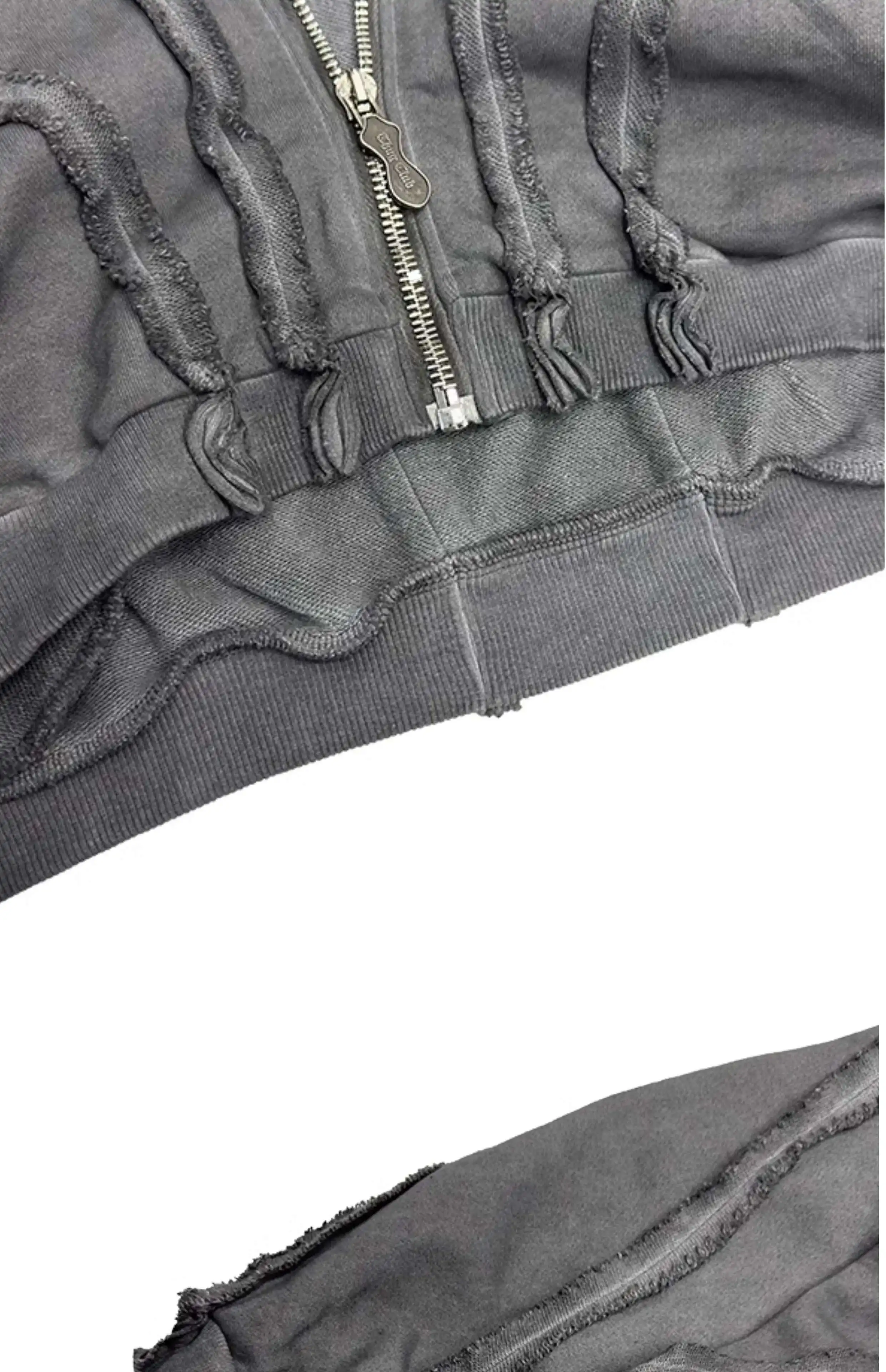 HKSH Autumn New Men's Tide Punk Sweatshirt Deconstruction Streetwear Chic Cardigan High Street Niche Design Masked Hoodie HK2435