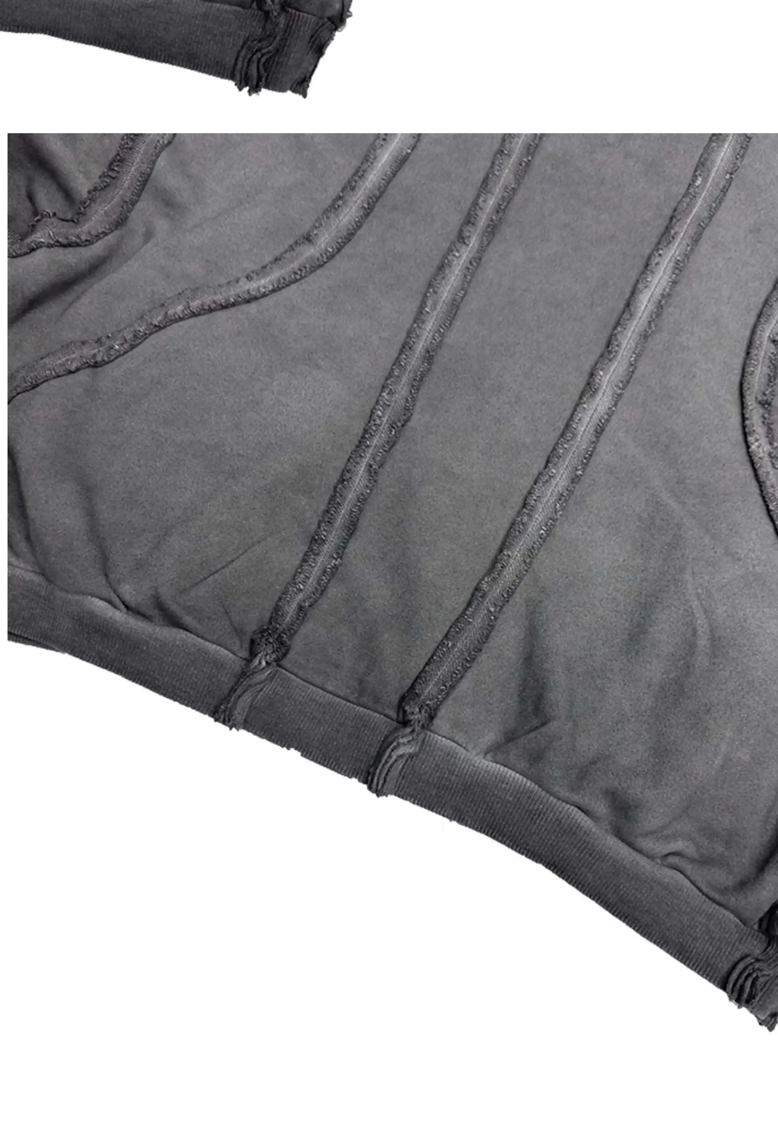 HKSH Autumn New Men's Tide Punk Sweatshirt Deconstruction Streetwear Chic Cardigan High Street Niche Design Masked Hoodie HK2435