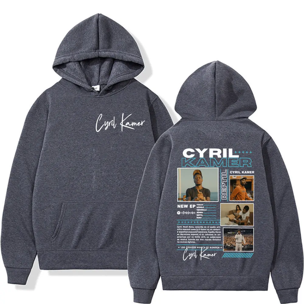 Rapper Cyril Kamer Reptil Album Tour Graphic Hoodies Men's Women Trending Vintage Pop Music Sweatshirts Long Sleeve Loose Hoodie