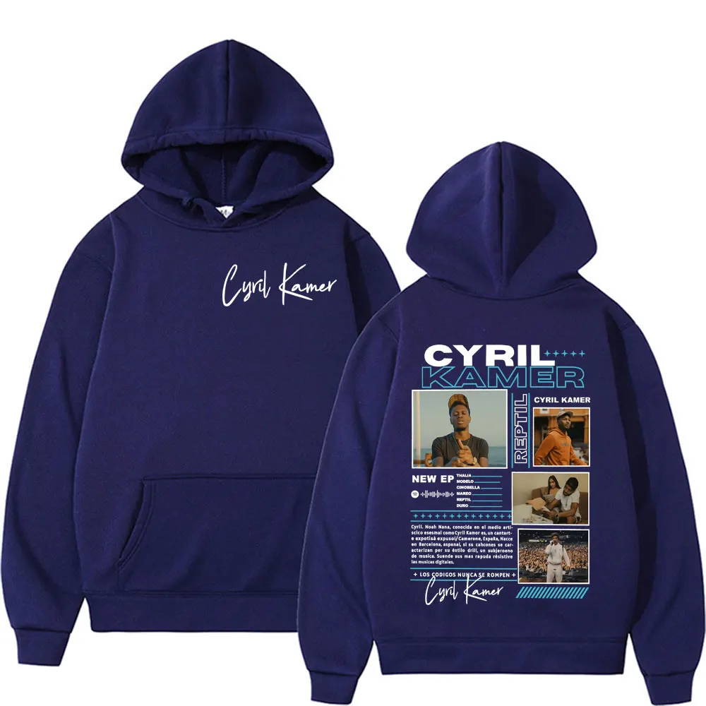 Rapper Cyril Kamer Reptil Album Tour Graphic Hoodies Men's Women Trending Vintage Pop Music Sweatshirts Long Sleeve Loose Hoodie