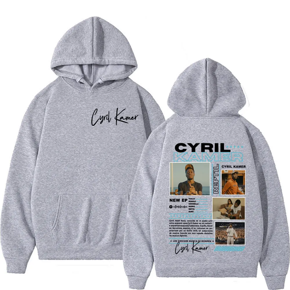 Rapper Cyril Kamer Reptil Album Tour Graphic Hoodies Men's Women Trending Vintage Pop Music Sweatshirts Long Sleeve Loose Hoodie