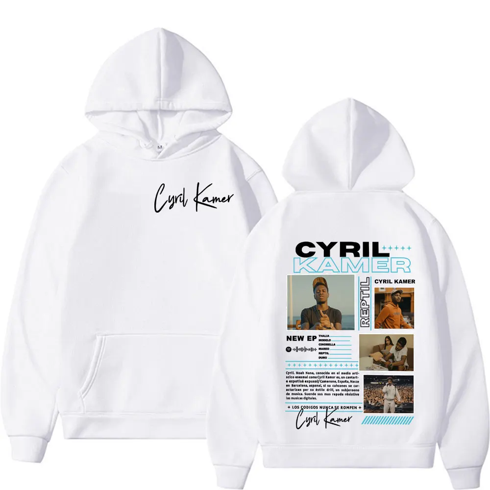 Rapper Cyril Kamer Reptil Album Tour Graphic Hoodies Men's Women Trending Vintage Pop Music Sweatshirts Long Sleeve Loose Hoodie