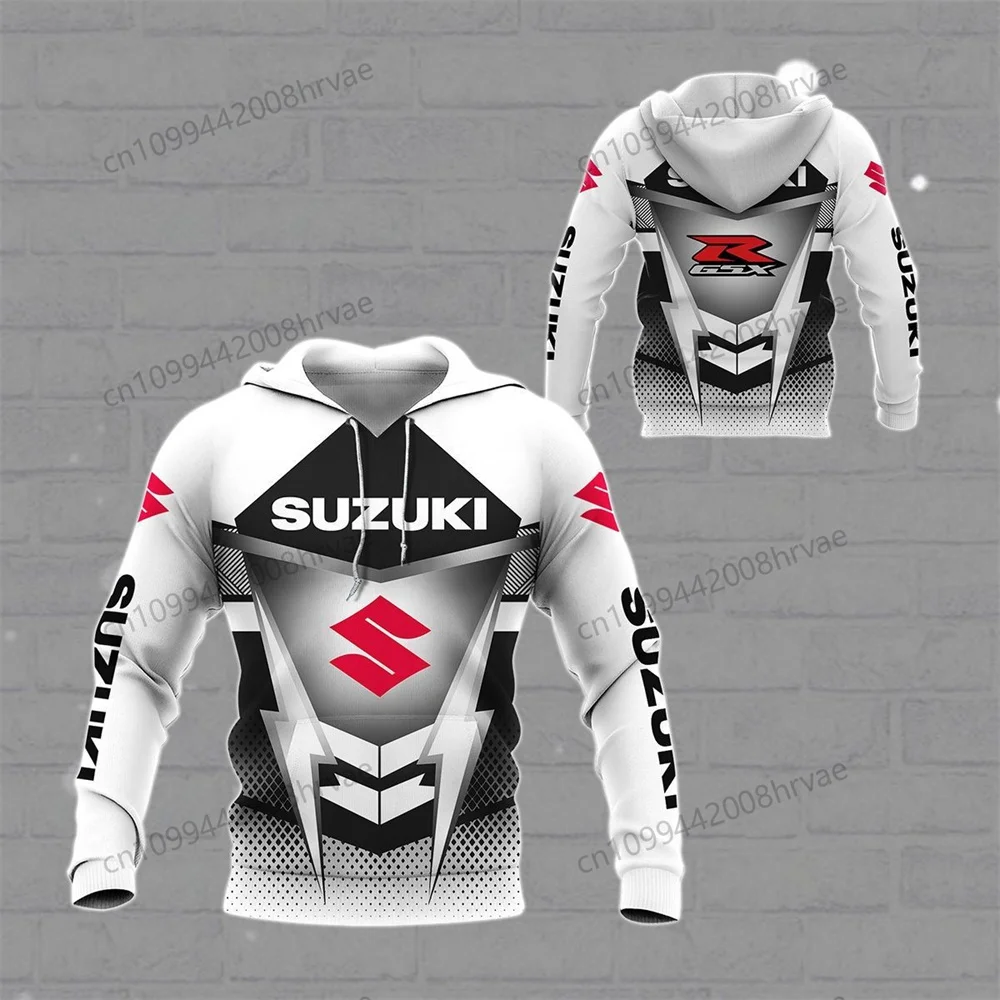 Hot-selling Suzuki 3D Printed Hoodie Sweatshirt, Men's and Women's Motorcycle Jacket, Hip Hop Street Fashion Top 2026