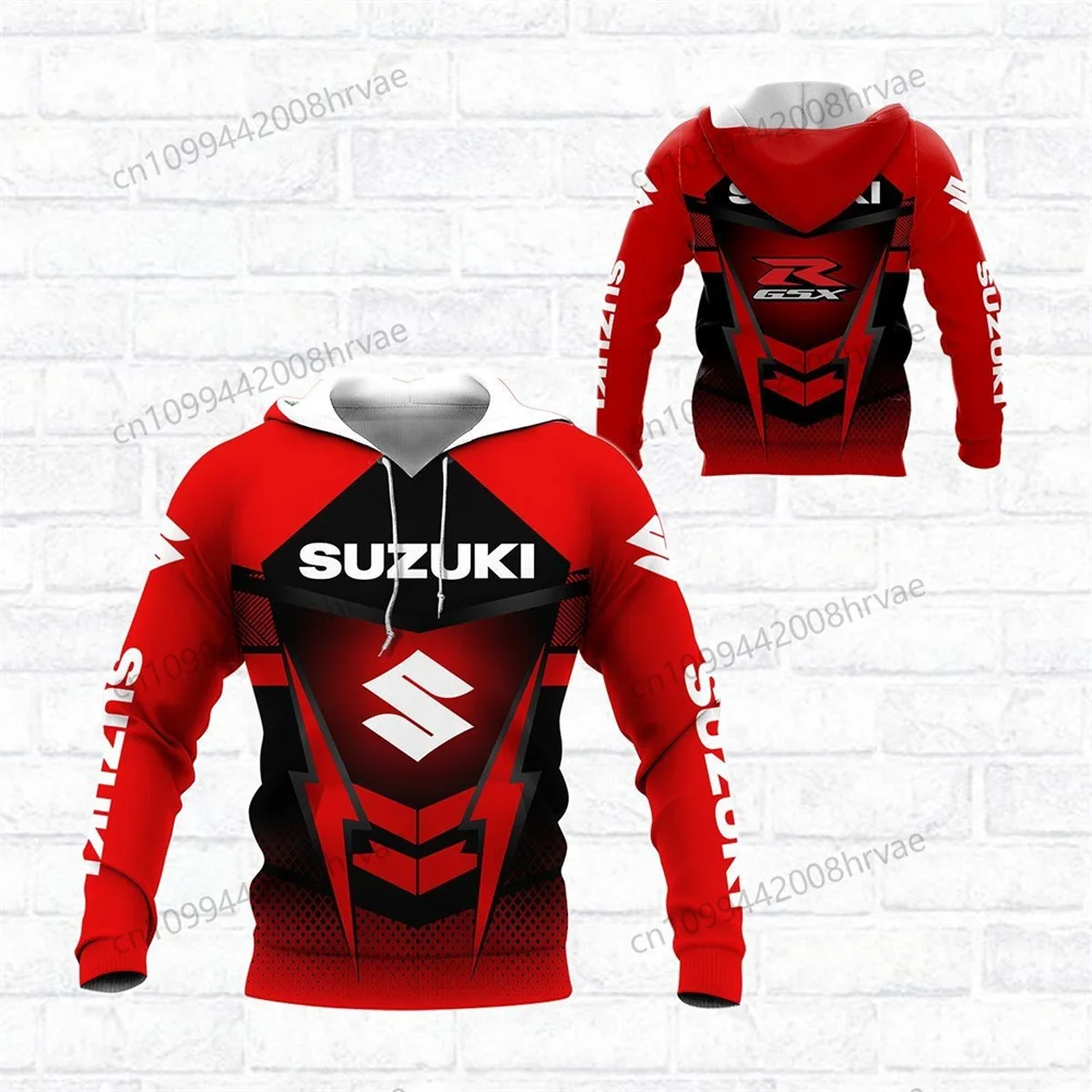 Hot-selling Suzuki 3D Printed Hoodie Sweatshirt, Men's and Women's Motorcycle Jacket, Hip Hop Street Fashion Top 2026