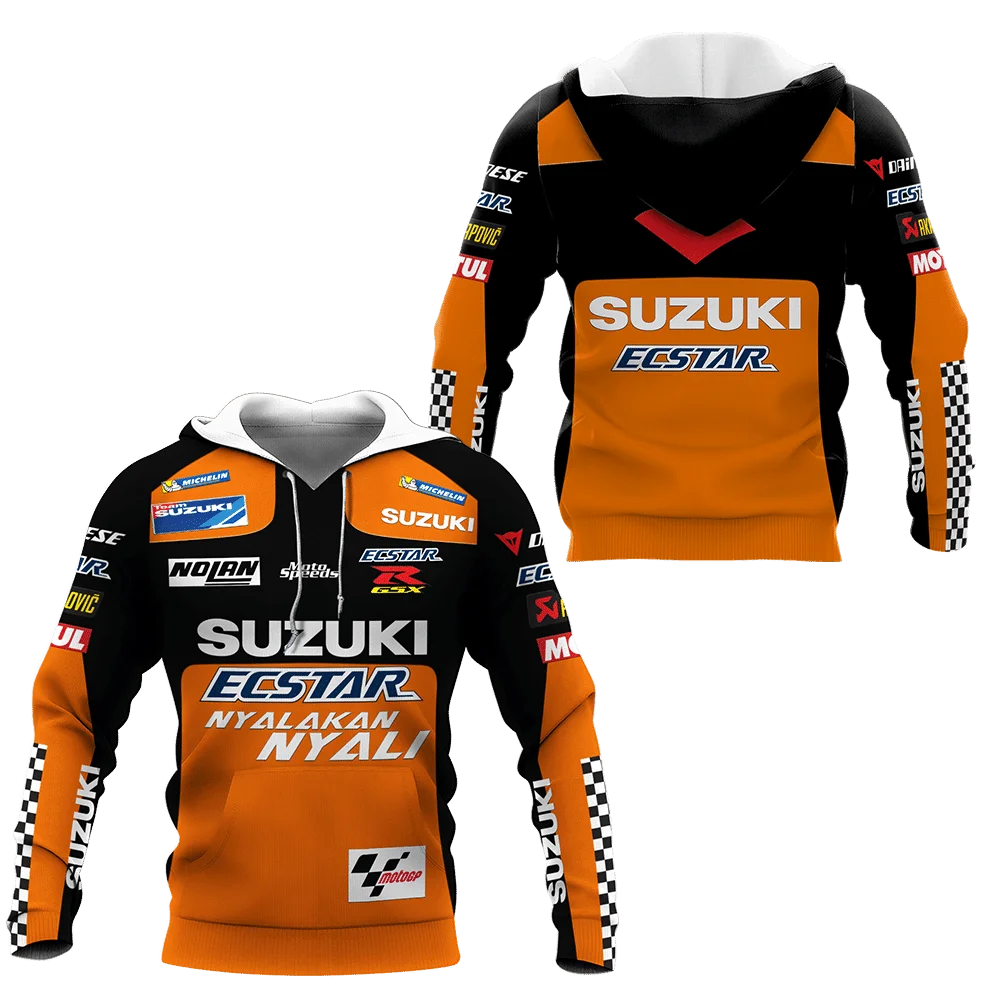 Hot-selling Suzuki 3D Printed Hoodie Sweatshirt, Men's and Women's Motorcycle Jacket, Hip Hop Street Fashion Top 2026