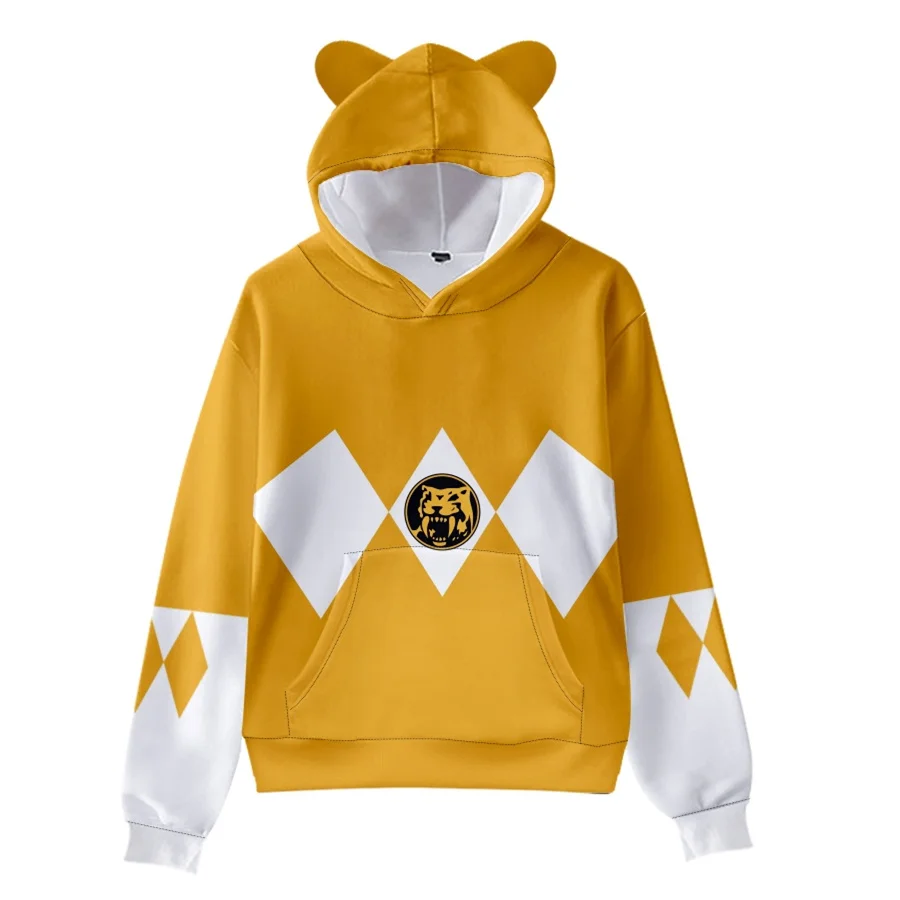 3 To 14 Years Kids Hoodies Mighty Morphin Clothing Boys Girls 3d Digital Printing Hoodie Cartoon Sweatshirt Children Clothes