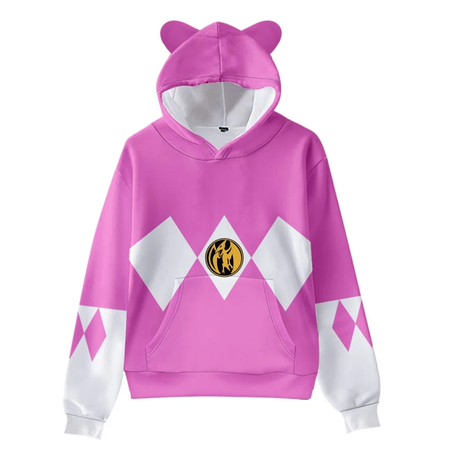 3 To 14 Years Kids Hoodies Mighty Morphin Clothing Boys Girls 3d Digital Printing Hoodie Cartoon Sweatshirt Children Clothes