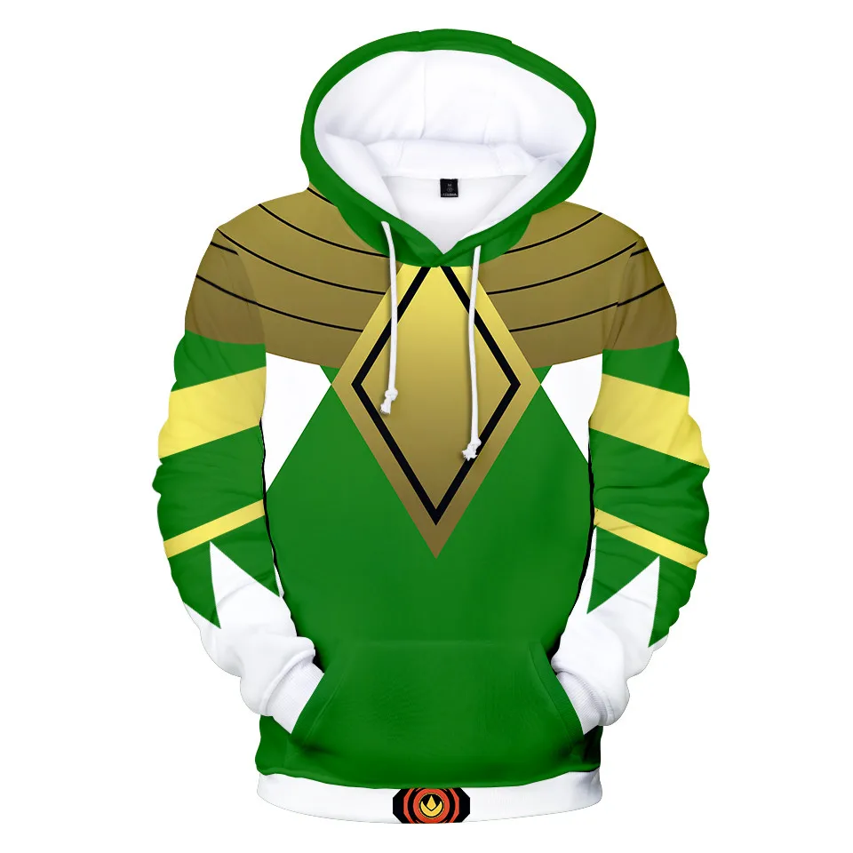 3 To 14 Years Kids Hoodies Mighty Morphin Clothing Boys Girls 3d Digital Printing Hoodie Cartoon Sweatshirt Children Clothes
