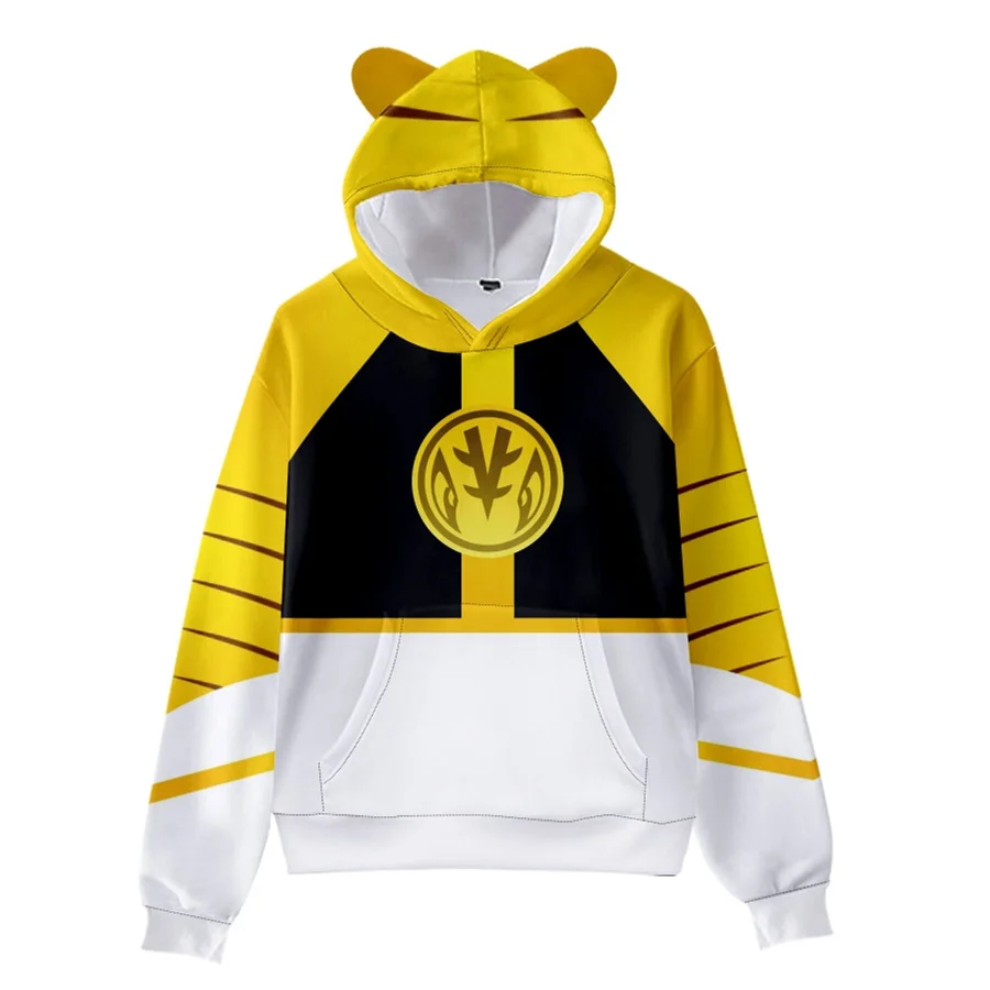 3 To 14 Years Kids Hoodies Mighty Morphin Clothing Boys Girls 3d Digital Printing Hoodie Cartoon Sweatshirt Children Clothes