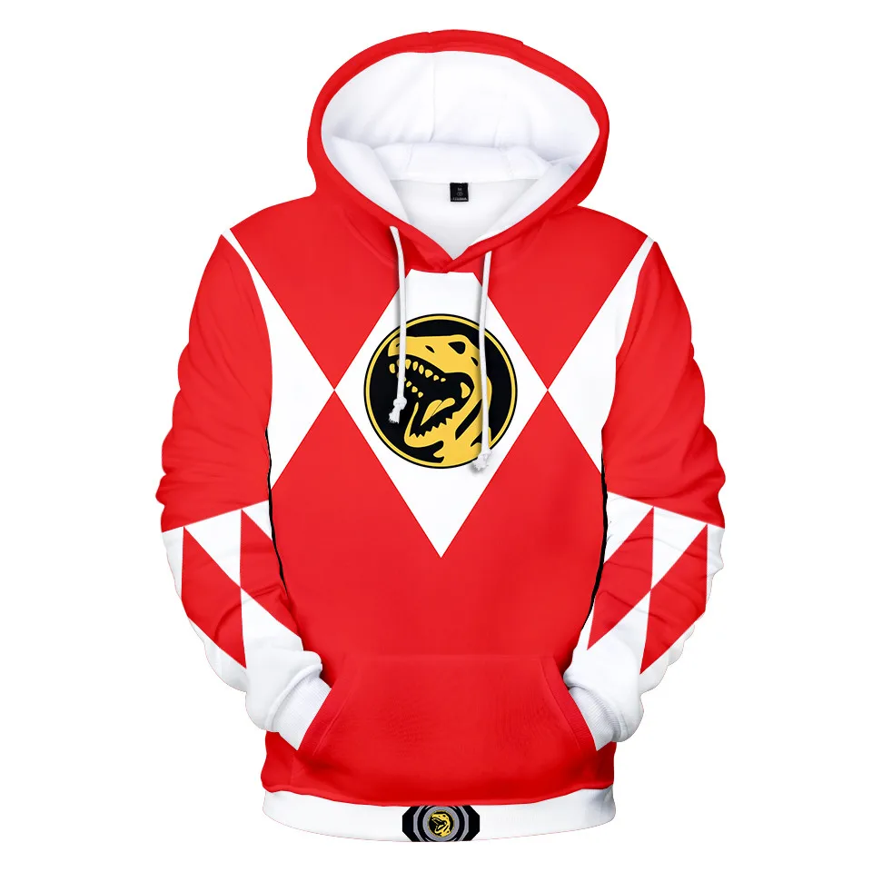 3 To 14 Years Kids Hoodies Mighty Morphin Clothing Boys Girls 3d Digital Printing Hoodie Cartoon Sweatshirt Children Clothes