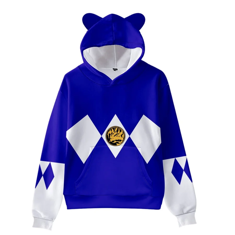 3 To 14 Years Kids Hoodies Mighty Morphin Clothing Boys Girls 3d Digital Printing Hoodie Cartoon Sweatshirt Children Clothes
