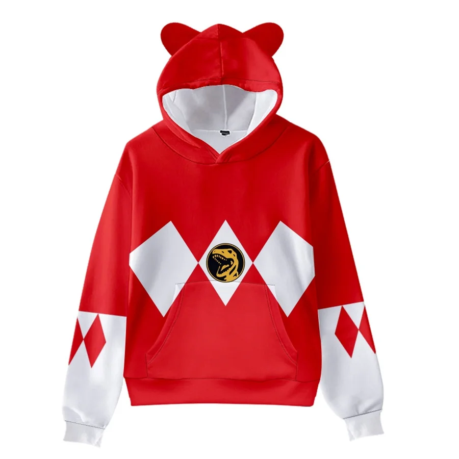 3 To 14 Years Kids Hoodies Mighty Morphin Clothing Boys Girls 3d Digital Printing Hoodie Cartoon Sweatshirt Children Clothes