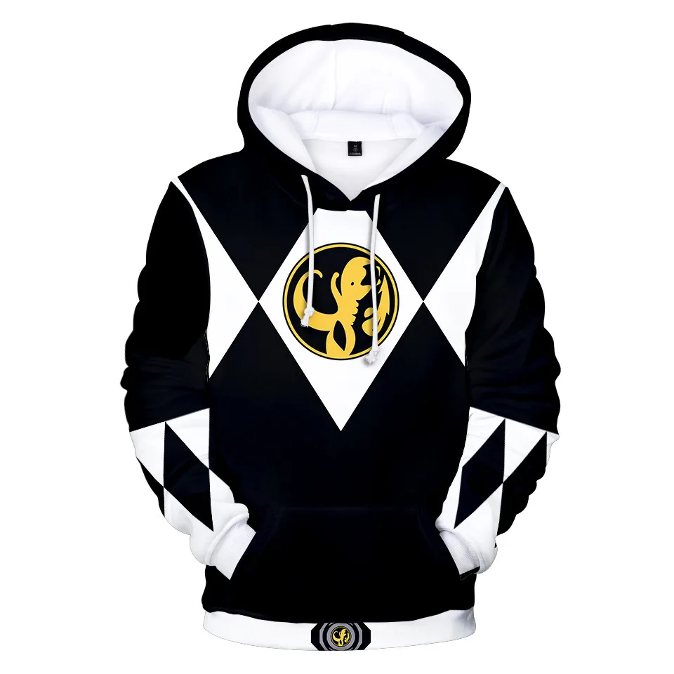 3 To 14 Years Kids Hoodies Mighty Morphin Clothing Boys Girls 3d Digital Printing Hoodie Cartoon Sweatshirt Children Clothes