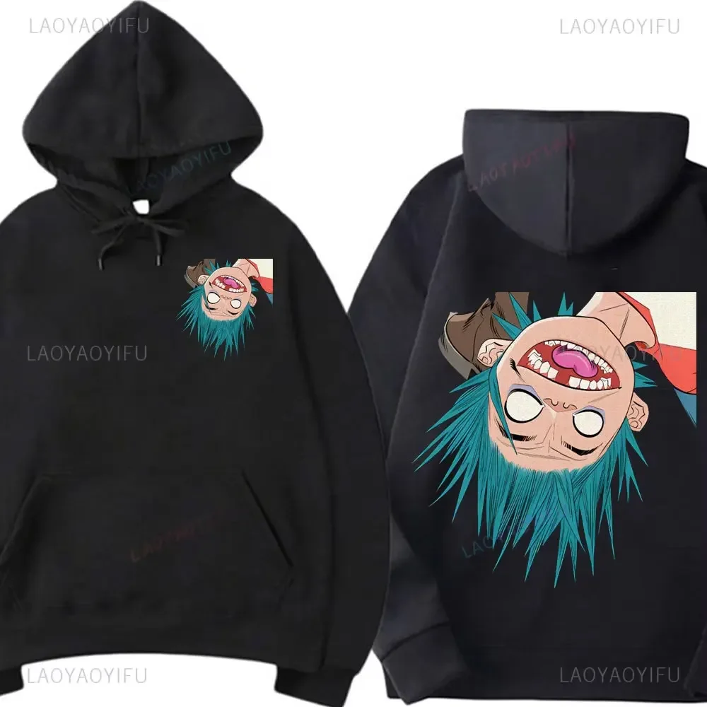 Fashion Gorillaz Rock Band Printed Hoodie Hoodie Men Streetwear Harajuku Unisex Clothing Pullover New in Hoodies & Sweatshirts