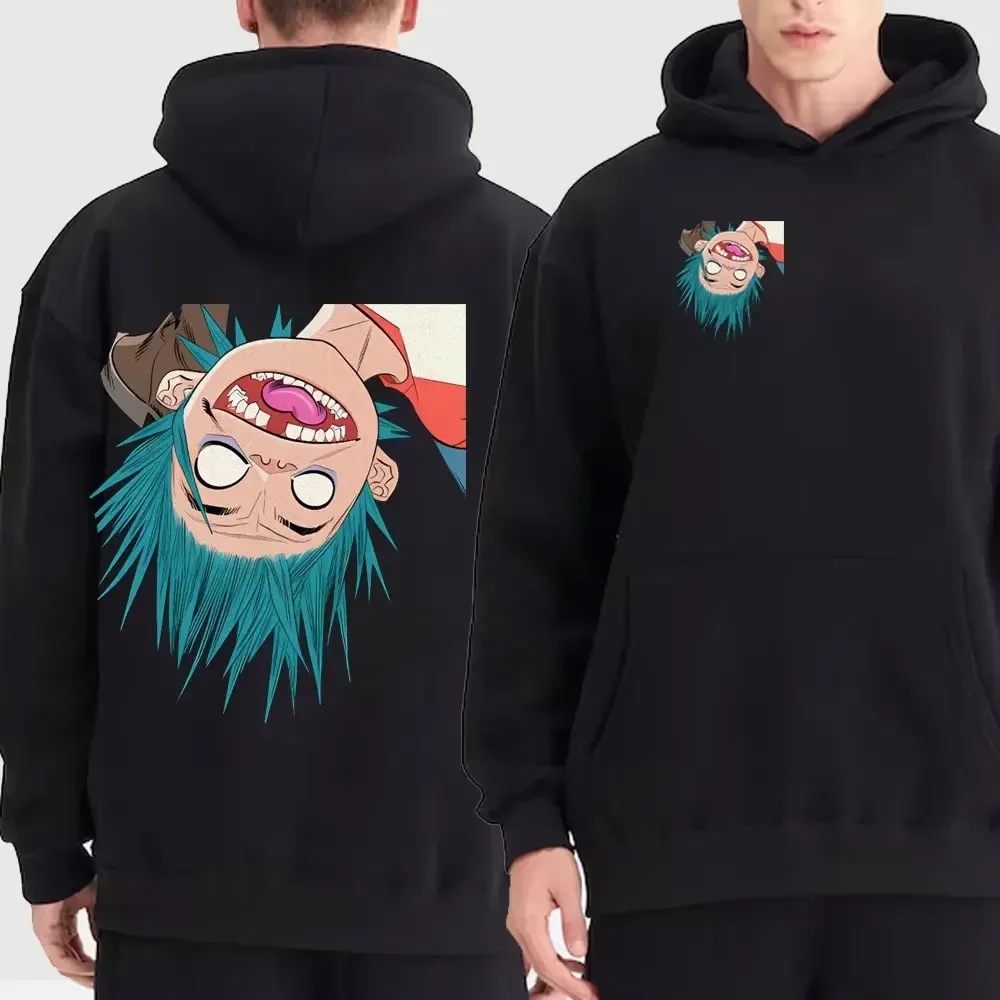 Fashion Gorillaz Rock Band Printed Hoodie Hoodie Men Streetwear Harajuku Unisex Clothing Pullover New in Hoodies & Sweatshirts