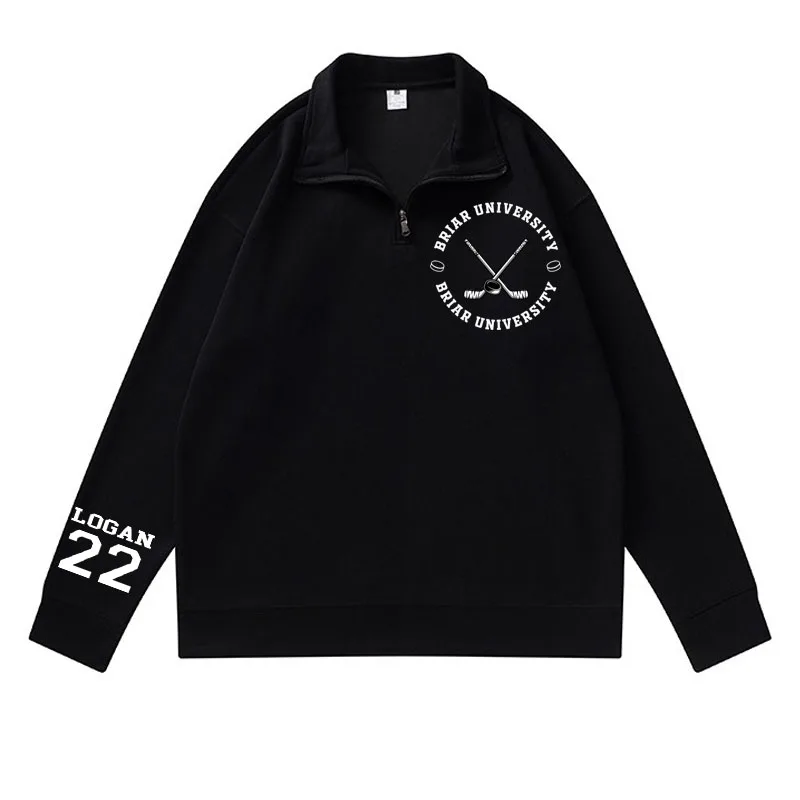 Briar University Graham 44 Hoodies Quarter Zip Men Women Bookish Merch Sweatshirts Hockey Romance Sweatshirt and Hoodie Clothes