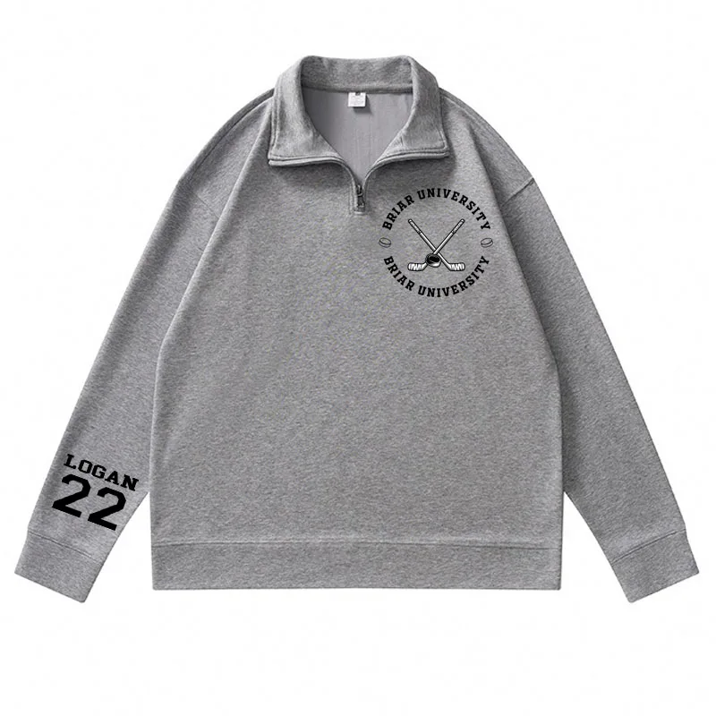Briar University Graham 44 Hoodies Quarter Zip Men Women Bookish Merch Sweatshirts Hockey Romance Sweatshirt and Hoodie Clothes