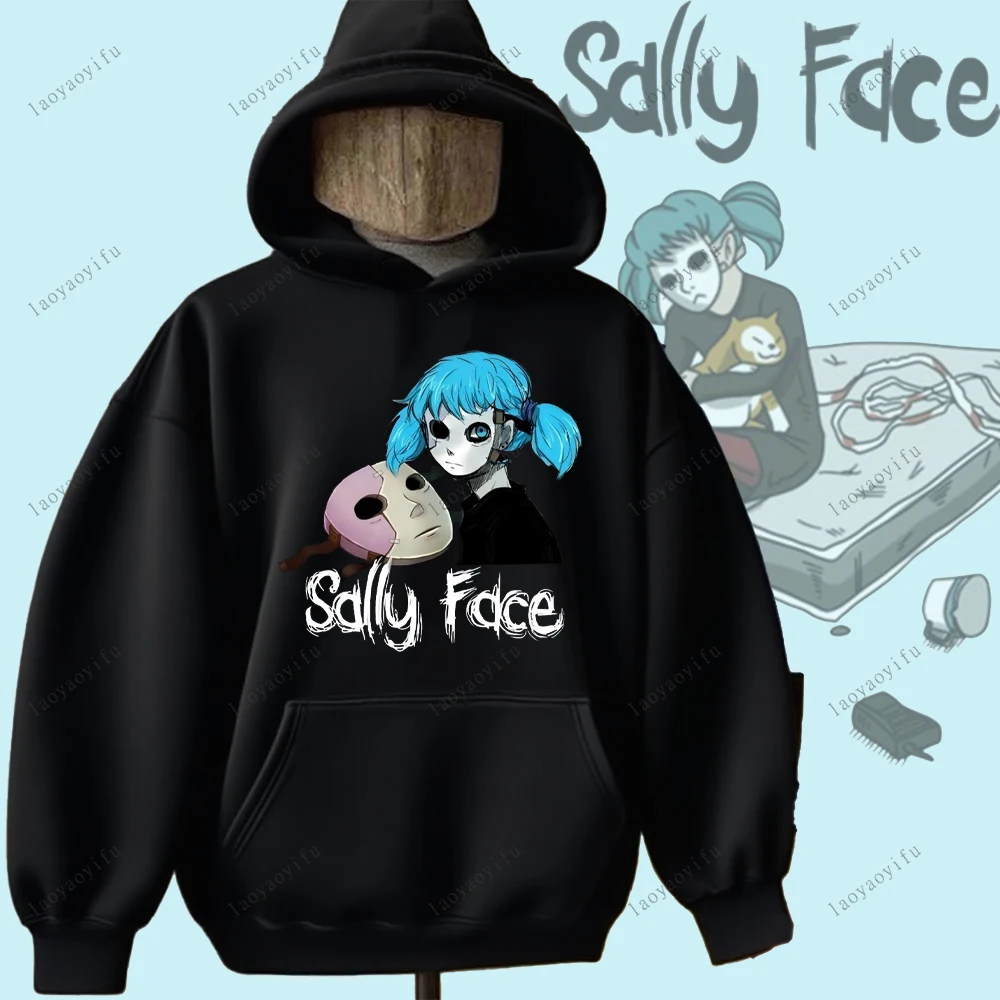 Sally Face Hoodie Horror and Mystery Game Sally Face Sweatshirt Warm Unisex Women Men Hoodie Printed Hoodie Street Fashion