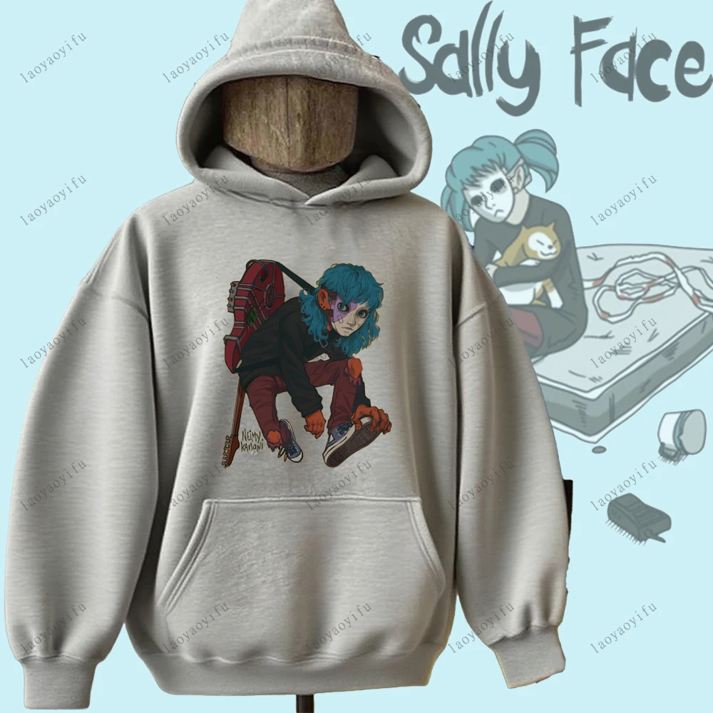 Sally Face Hoodie Horror and Mystery Game Sally Face Sweatshirt Warm Unisex Women Men Hoodie Printed Hoodie Street Fashion
