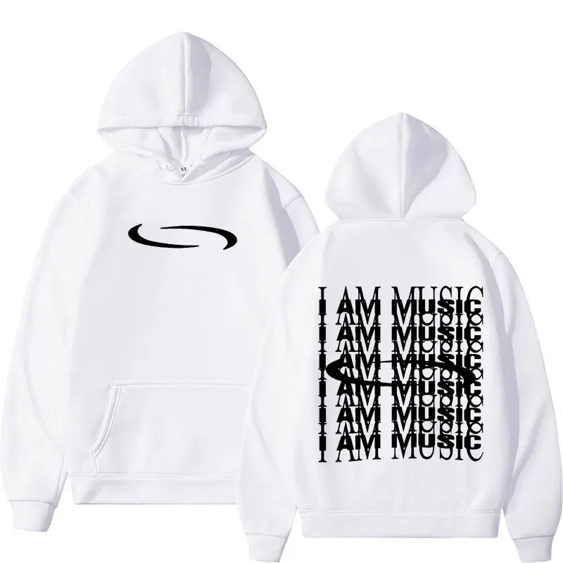 Playboi Carti I AM MUSIC Logo Hoodie Opium Ken Carson Narcissist Tour Antagonist Rap Sweatshirt Men Casual loose Oversized Hoody