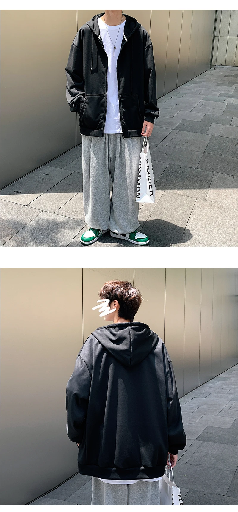 US Size Zip Up Hoodies Autumn Hooded Sweatshirts Men's Hoodie Cardigan Solid Color Classic Jacket Men Coat Men Clothing