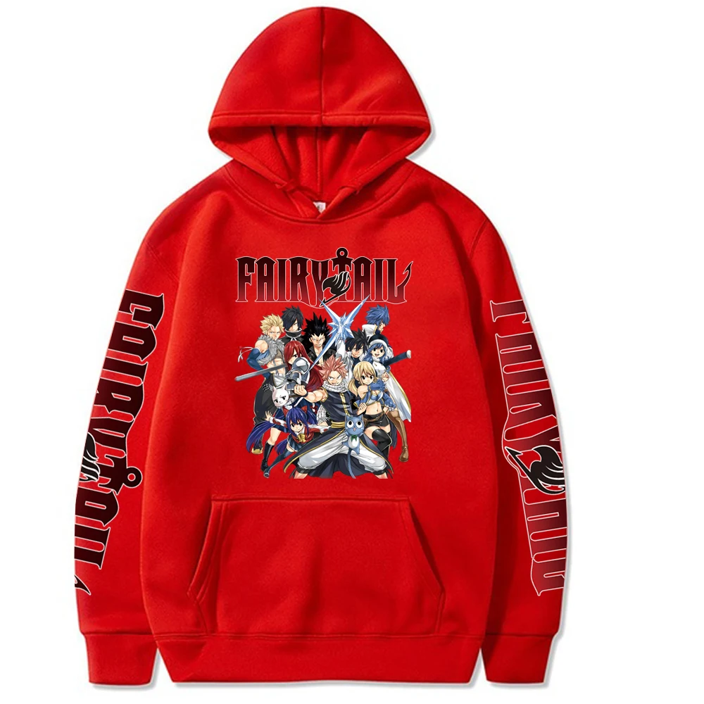 Anime Fairy Tail Clothes Men Women Manga Hoodies Casual Loose Sweatshirt Long Sleeve Streetwear Harajuku Unisex Pullover