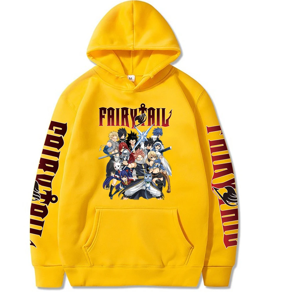 Anime Fairy Tail Clothes Men Women Manga Hoodies Casual Loose Sweatshirt Long Sleeve Streetwear Harajuku Unisex Pullover