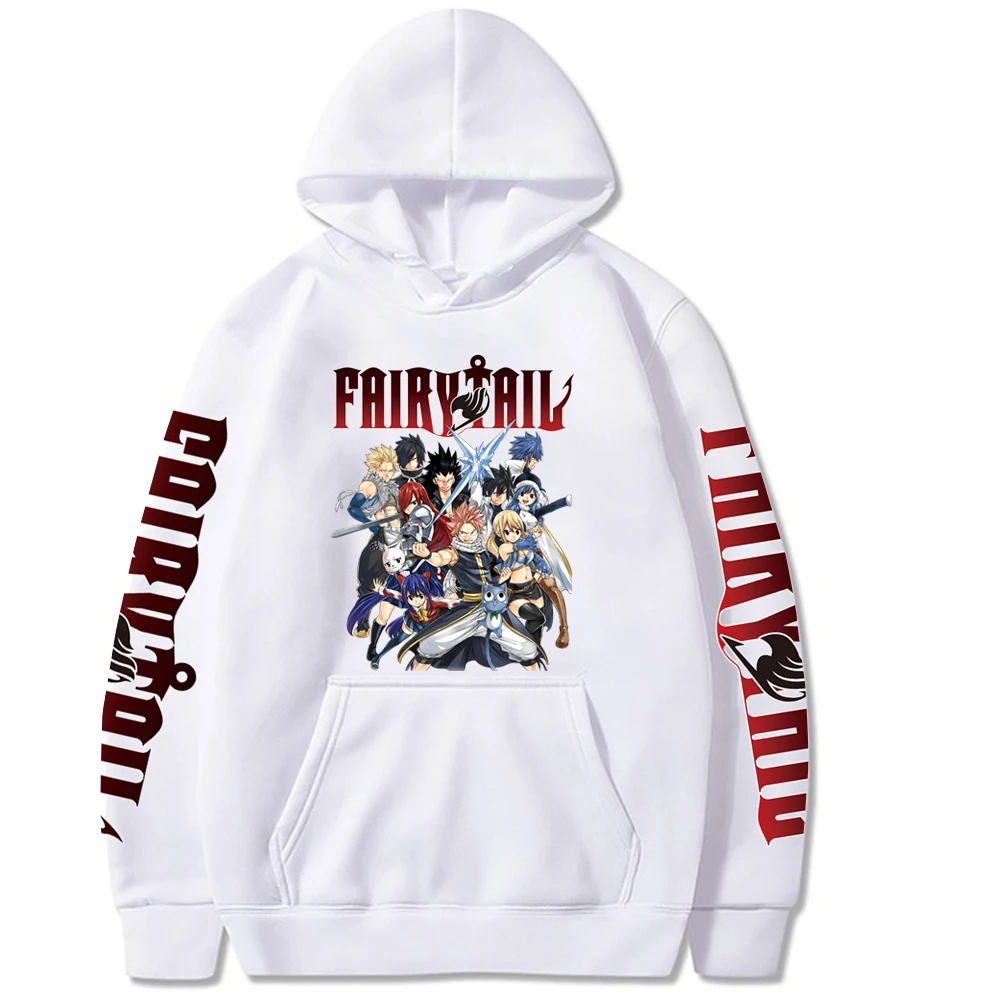 Anime Fairy Tail Clothes Men Women Manga Hoodies Casual Loose Sweatshirt Long Sleeve Streetwear Harajuku Unisex Pullover