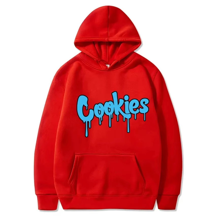 2024 New Anime Cookies Printed Fleece Men's Autumn and Winter Men's and Women's Sweatshirts Hoodies