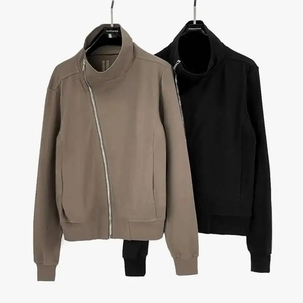 PFNW Darkwear High Quality Minimalist Outerwear Slant Zipper Turtleneck Cardigan Sweatshirt Jacket Men 2026 Spring New 28W5603