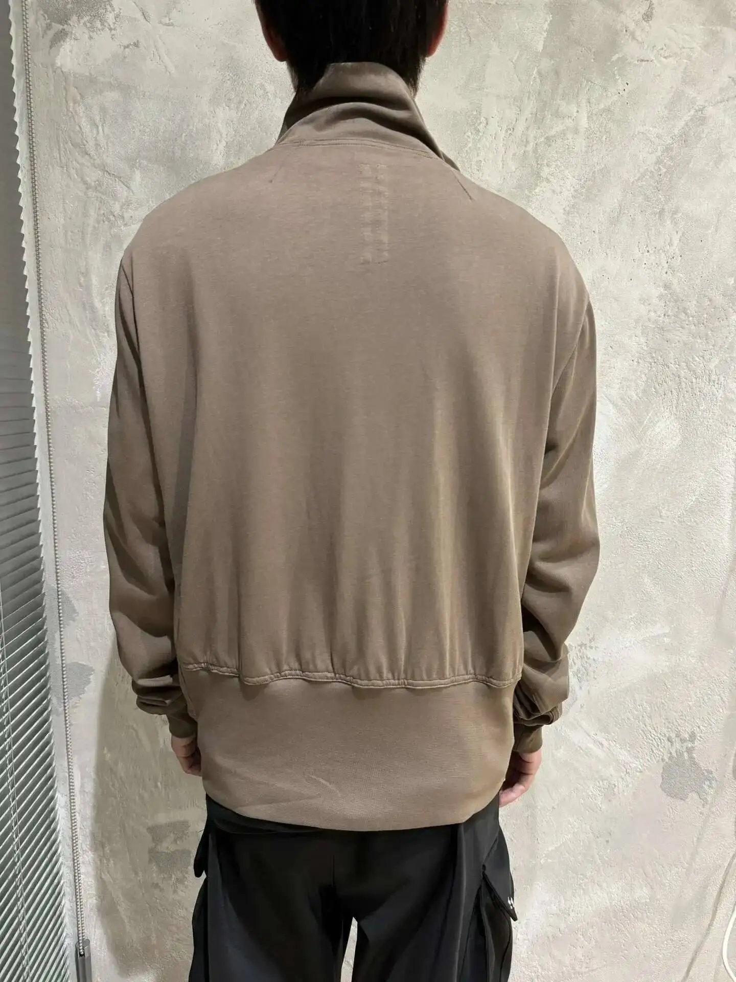 PFNW Darkwear High Quality Minimalist Outerwear Slant Zipper Turtleneck Cardigan Sweatshirt Jacket Men 2026 Spring New 28W5603