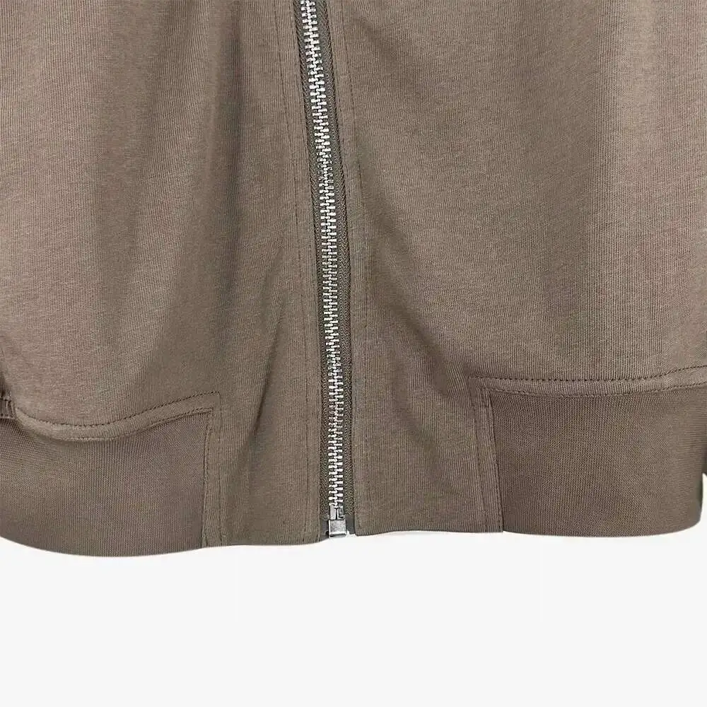 PFNW Darkwear High Quality Minimalist Outerwear Slant Zipper Turtleneck Cardigan Sweatshirt Jacket Men 2026 Spring New 28W5603