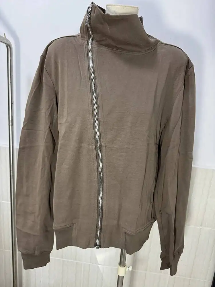 PFNW Darkwear High Quality Minimalist Outerwear Slant Zipper Turtleneck Cardigan Sweatshirt Jacket Men 2026 Spring New 28W5603