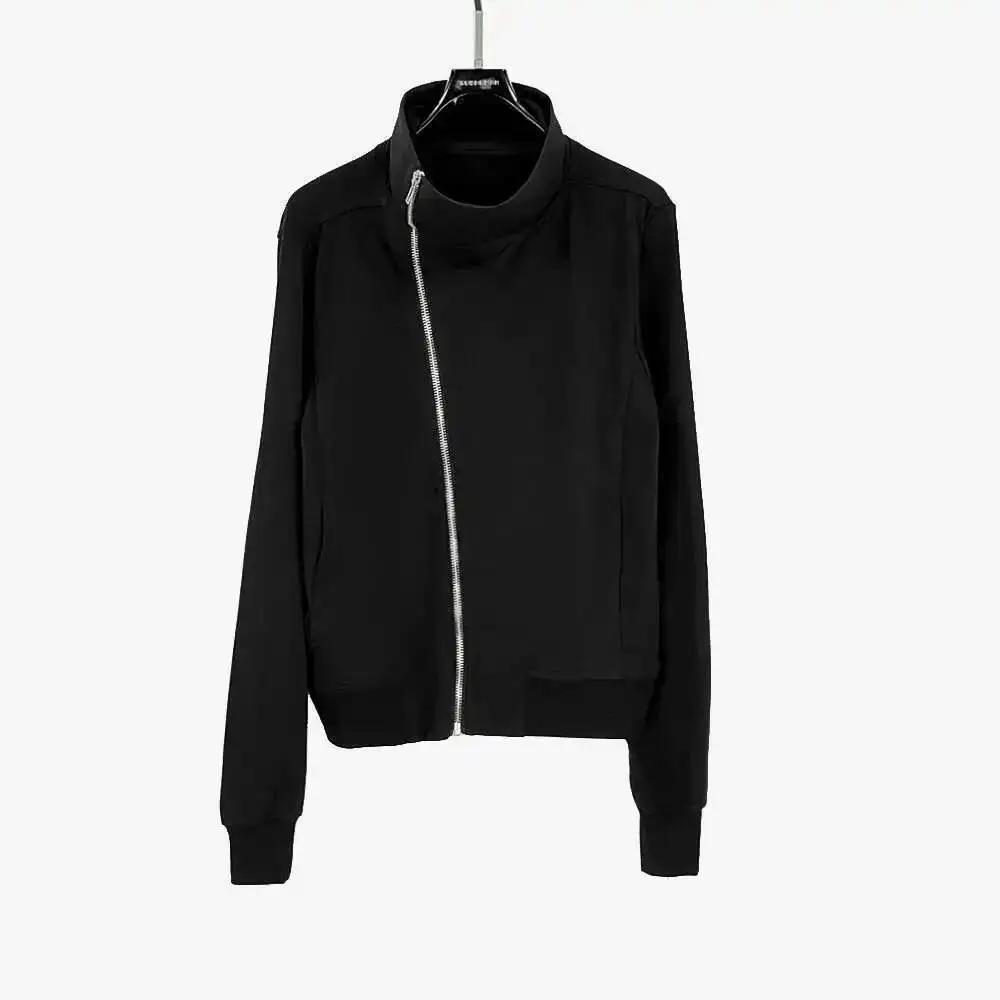PFNW Darkwear High Quality Minimalist Outerwear Slant Zipper Turtleneck Cardigan Sweatshirt Jacket Men 2026 Spring New 28W5603