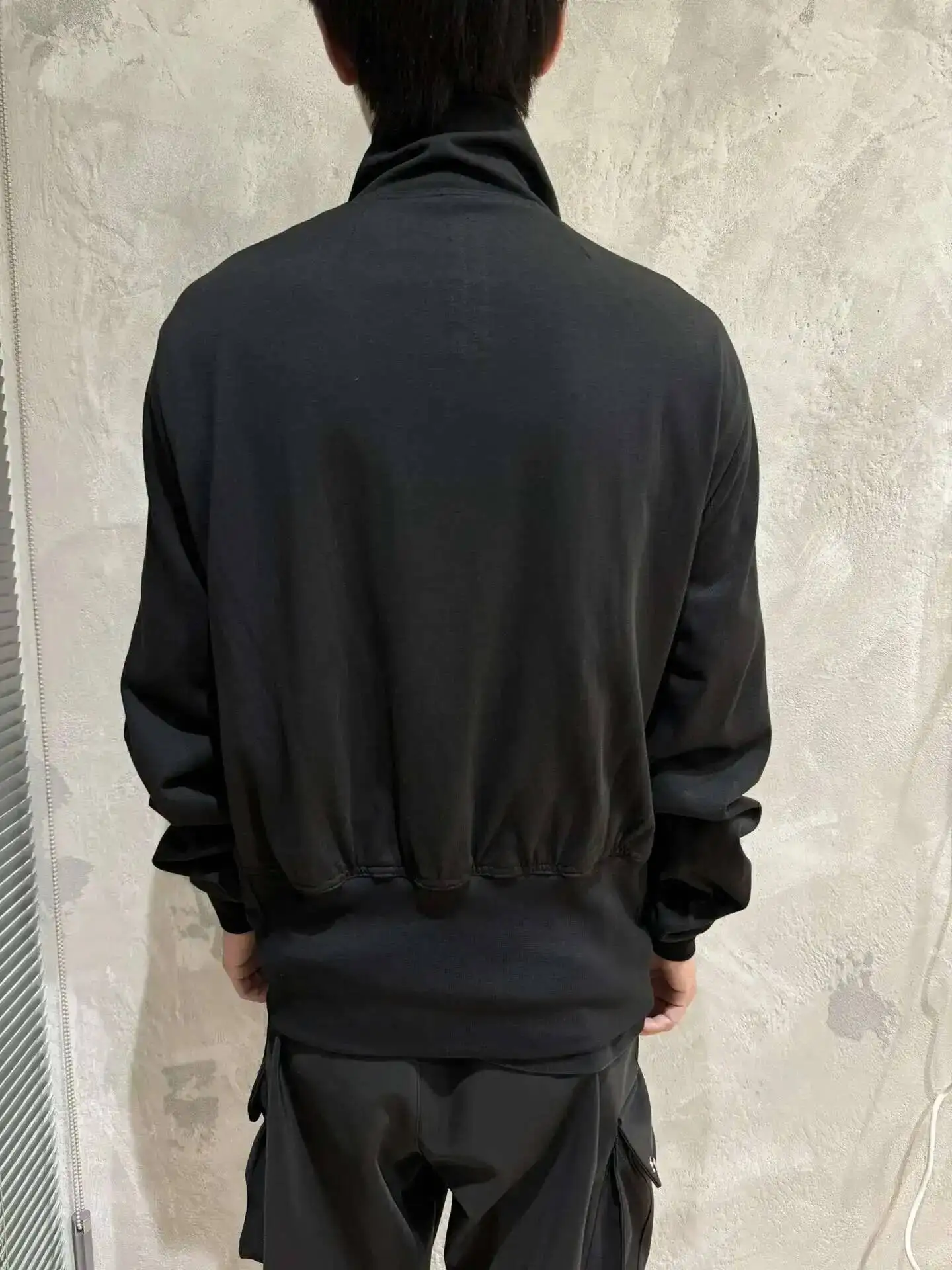 PFNW Darkwear High Quality Minimalist Outerwear Slant Zipper Turtleneck Cardigan Sweatshirt Jacket Men 2026 Spring New 28W5603